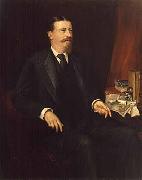 Adolfo Muller-Ury Painting of Governor William Rush Merriam oil